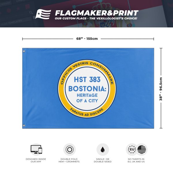 Boston History flag (Matthew Albanese) (Hidden) For Sale - Image 3
