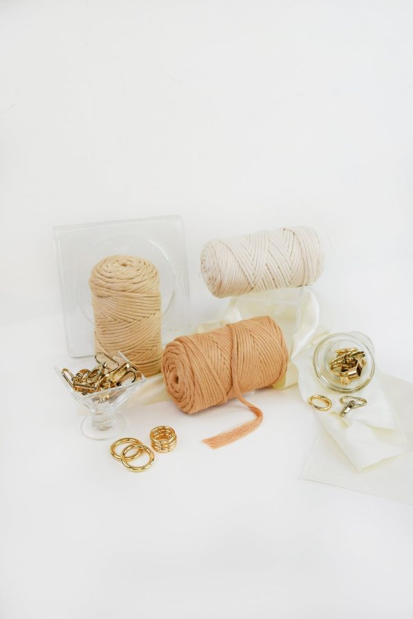 COTTON - VISCOSE ROLL 4 MM - LATTE COLOR | LIMITED EDITION For Cheap - Image 3