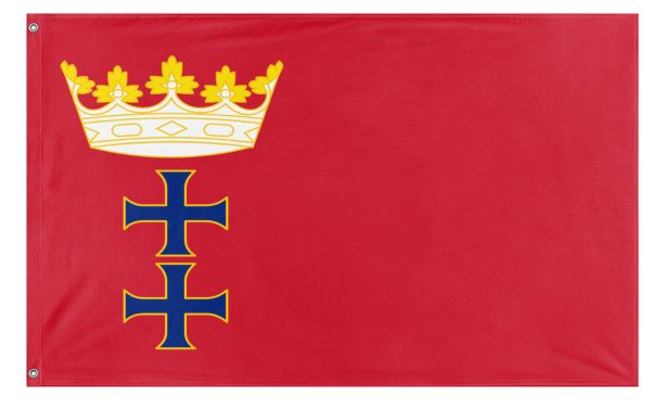Red Ensign of South Gdansk flag (Flag Mashup Bot) For Sale