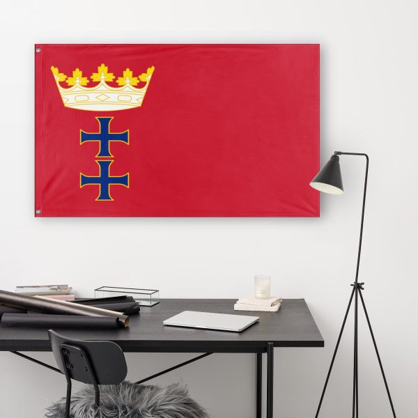Red Ensign of South Gdansk flag (Flag Mashup Bot) For Sale - Image 2