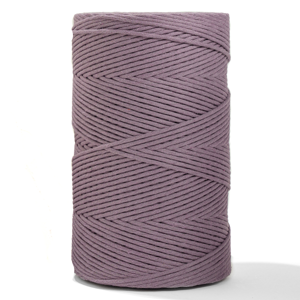 SOFT COTTON CORD ZERO WASTE 4 MM - 1 SINGLE STRAND - LAVENDER COLOR Online