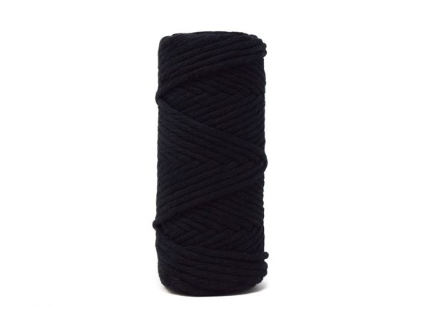 BASIC COTTON CORD ZERO WASTE 3 MM - 1 SINGLE STRAND -  BLACK COLOR Cheap