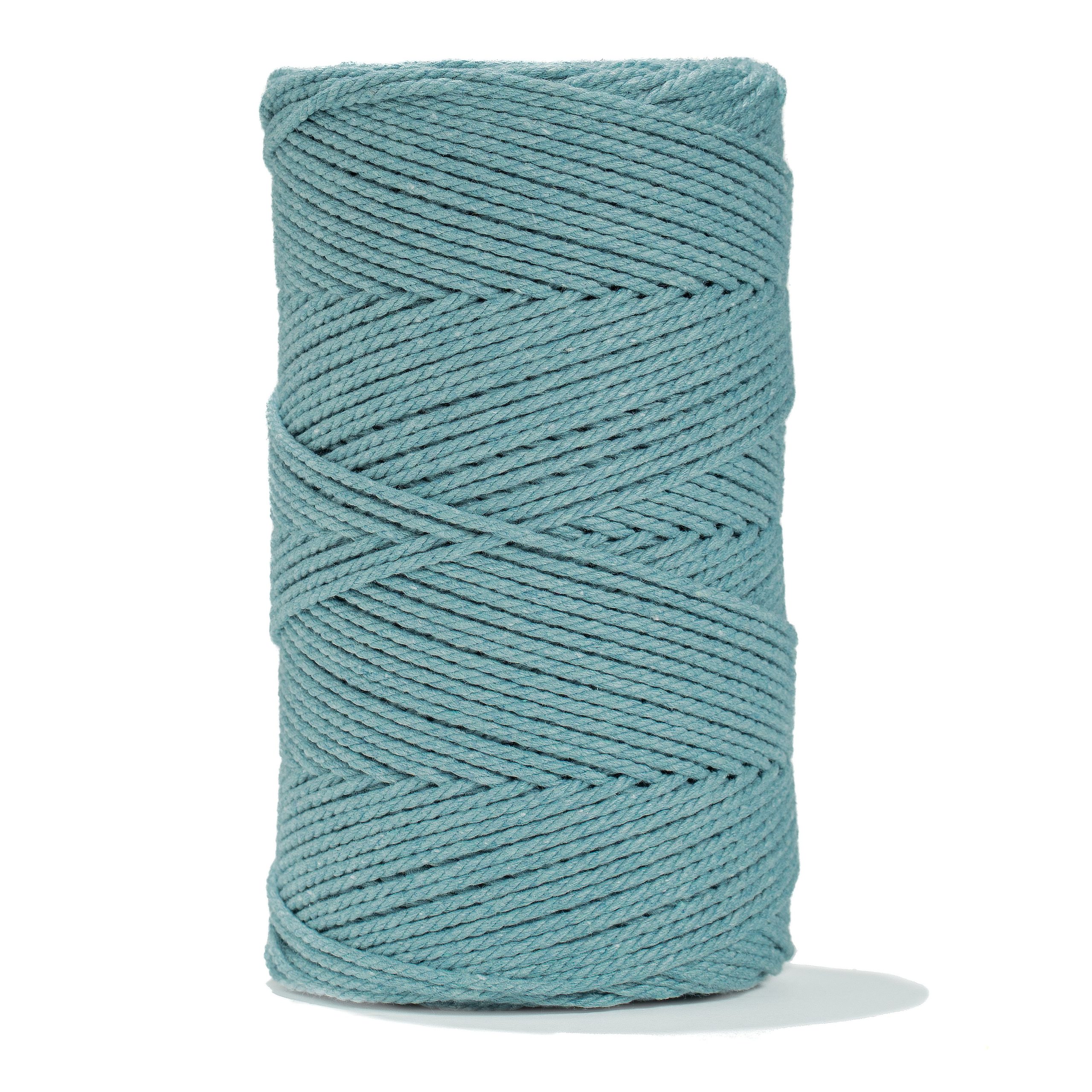 COTTON ROPE ZERO WASTE 2 MM – 3 PLY – OCEAN BLUE COLOR Hot on Sale