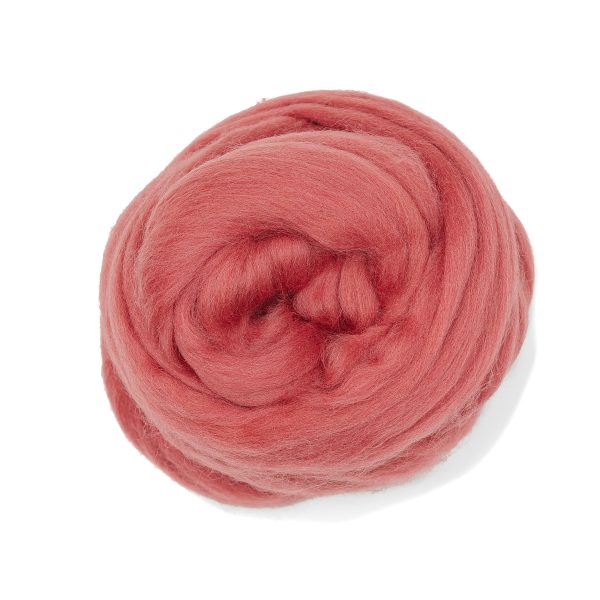 MERINO WOOL ROVING - BLUSH Discount