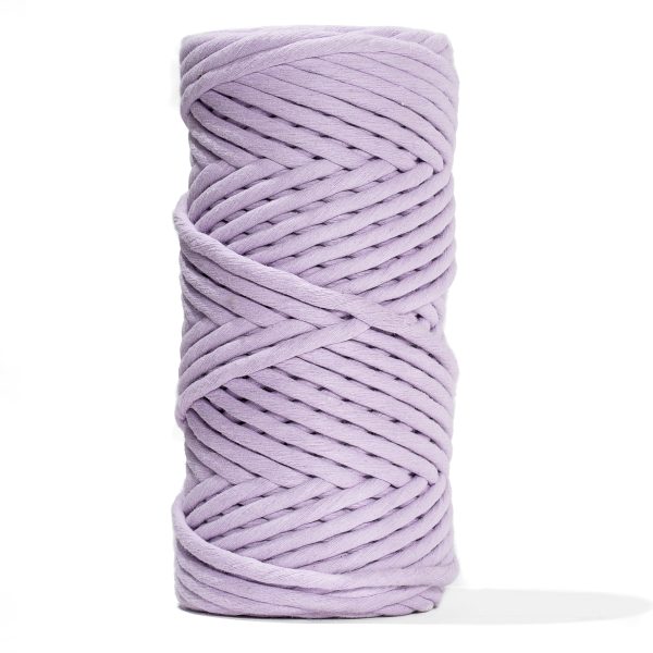 JUMBO SOFT COTTON CORD ZERO WASTE 8 MM - 1 SINGLE STRAND - LILAC COLOR For Cheap