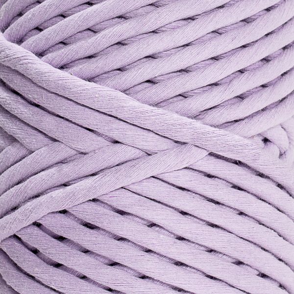JUMBO SOFT COTTON CORD ZERO WASTE 8 MM - 1 SINGLE STRAND - LILAC COLOR For Cheap - Image 2