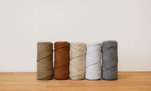 BASIC COTTON CORD ZERO WASTE 3 MM - 1 SINGLE STRAND - TAUPE COLOR For Sale - Image 3