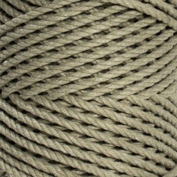 COTTON ROPE ZERO WASTE 3 MM - 3 PLY - OREGANO COLOR For Cheap - Image 2