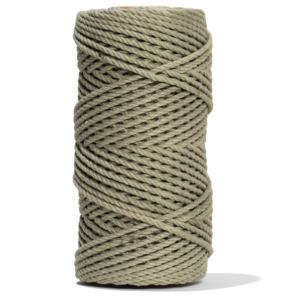 COTTON ROPE ZERO WASTE 3 MM - 3 PLY - OREGANO COLOR For Cheap