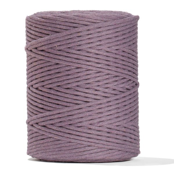 SOFT COTTON CORD ZERO WASTE 4 MM - 1 SINGLE STRAND - LAVENDER COLOR Online - Image 3
