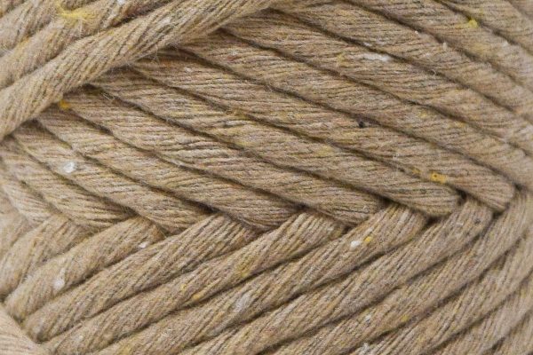 BASIC COTTON CORD ZERO WASTE 3 MM - 1 SINGLE STRAND - TAUPE COLOR For Sale - Image 2