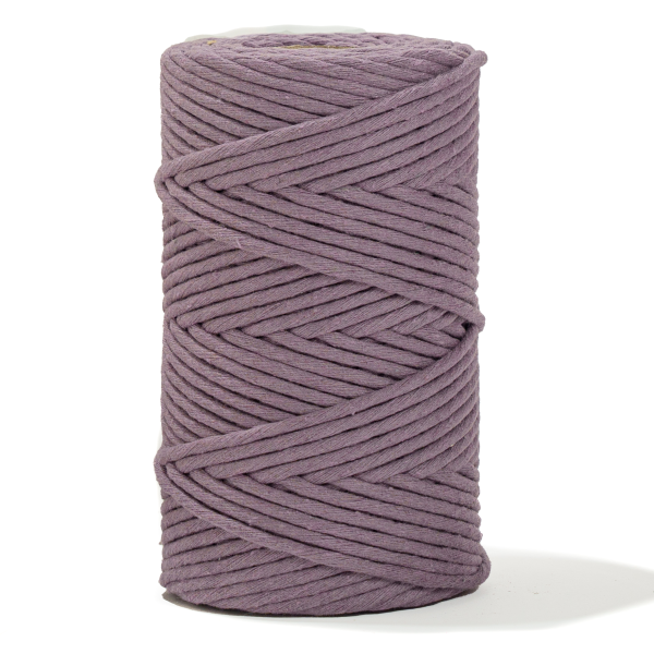 SOFT COTTON CORD ZERO WASTE 4 MM - 1 SINGLE STRAND - LAVENDER COLOR Online - Image 4