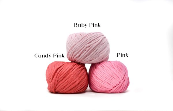 COTTON BALL ZERO WASTE 3 MM - CANDY PINK COLOR For Discount - Image 2