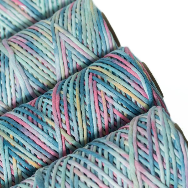 Hand Painted Soft Cotton Cord 4mm - 1 Single Strand - Unicorn Cheap - Image 2