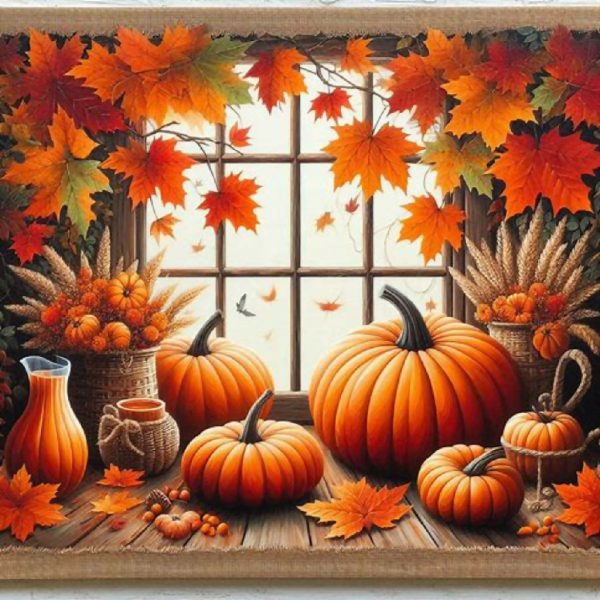 Pumpkins and Autumn Leaves #1 Supply - Image 5