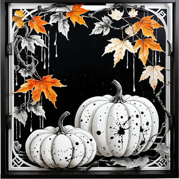 Pumpkins and Autumn Leaves #1 Supply - Image 2